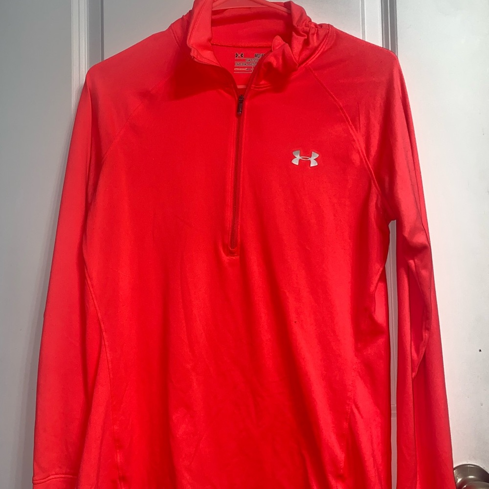 Womens UnderArmor Neon Pink Quarter Zip
